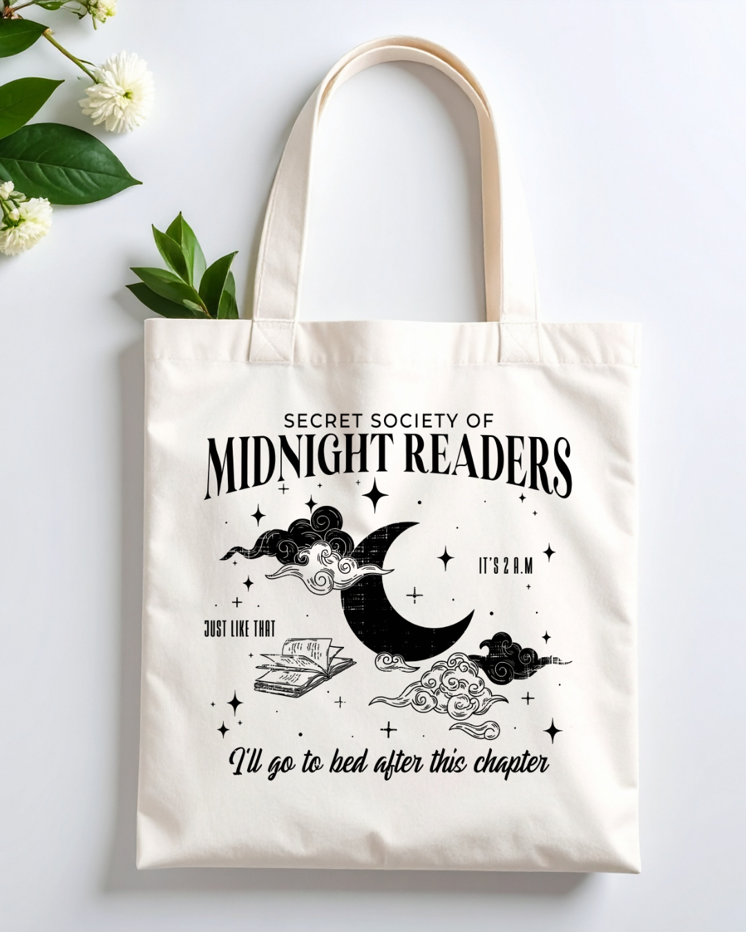 Midnight Readers Canvas Tote