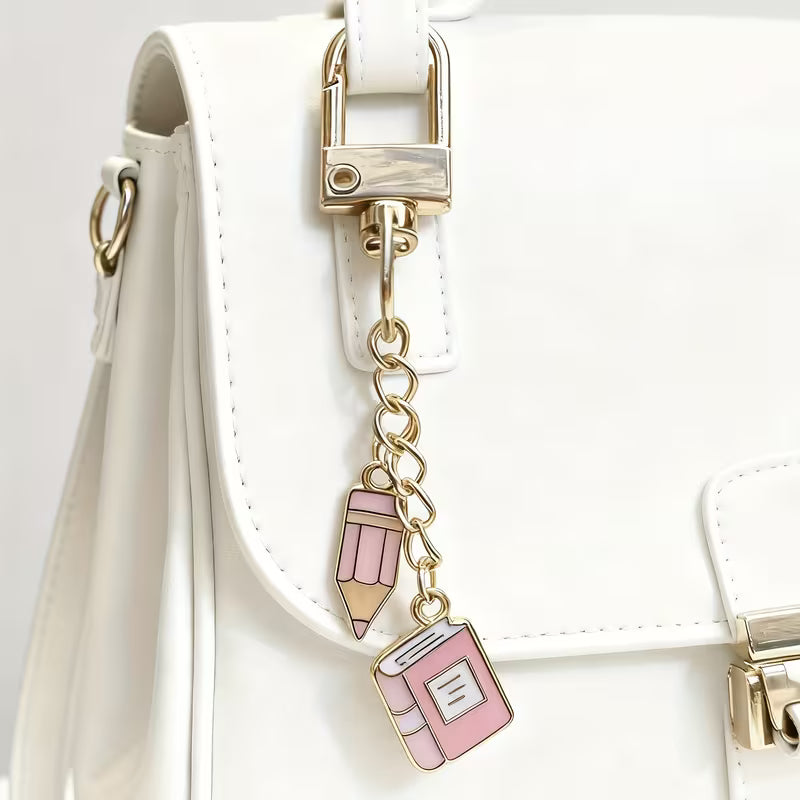 Bookish Pink Keychain
