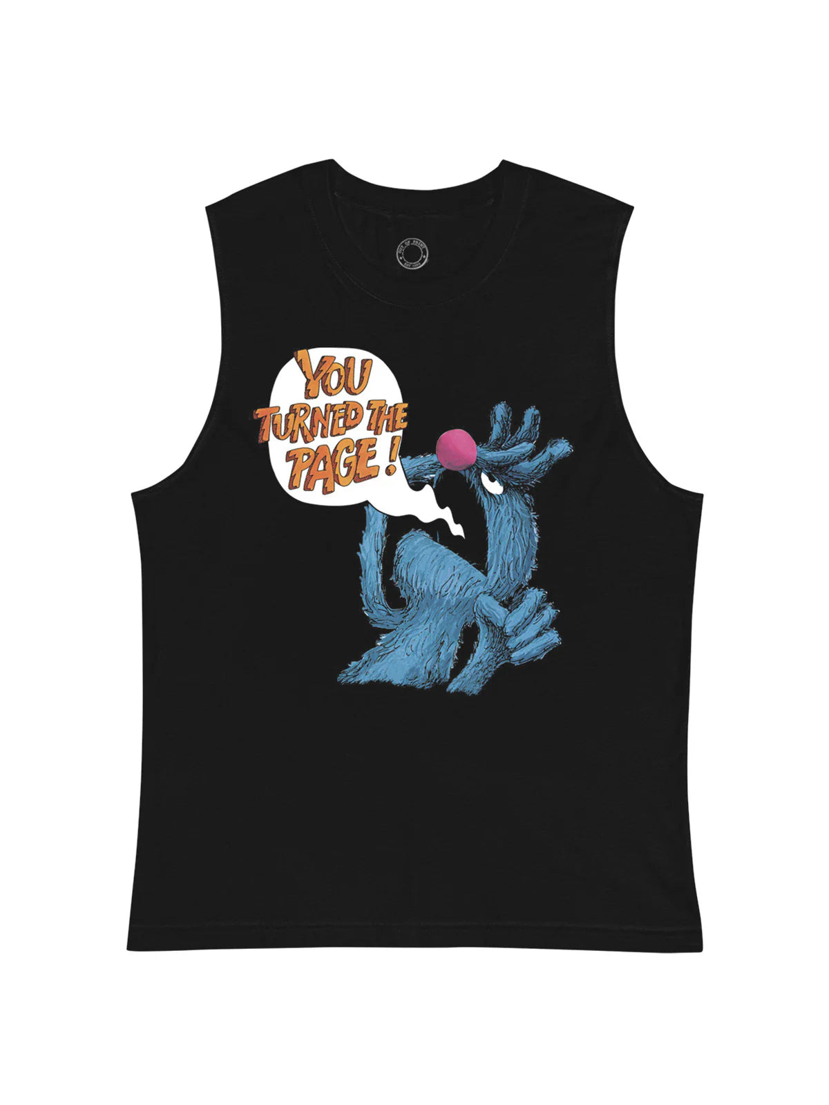The Monster at the End of This Book Unisex Ringer T-shirt Large (Sesame Street)