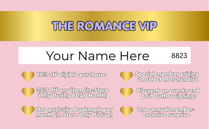 Romance VIP Annual Membership