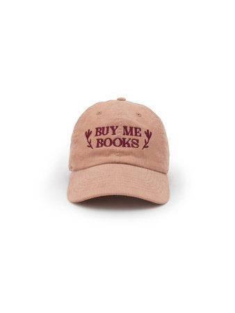 The Book Was Better Hat: 100% Cotton Corduroy Baseball Cap, Adjustable Brass Metal Buckle Closure