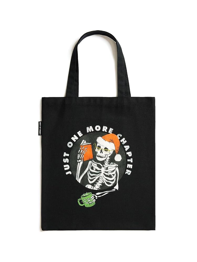 Just One More Chapter Holiday Tote Bag cover image