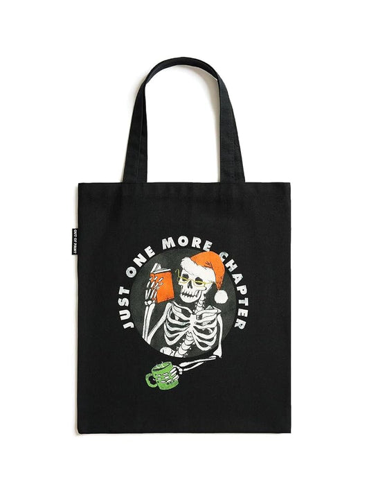 Just One More Chapter Holiday Tote Bag cover image