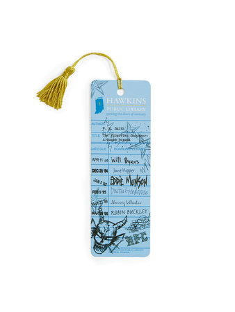 Stranger Things Hawkins Public Library Bookmark