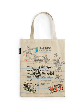 Stranger Things Hawkins Public Library Tote
