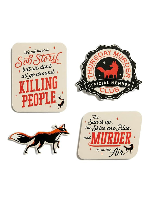 Thursday Murder Club Stickers - Sticker Set of 4 cover image