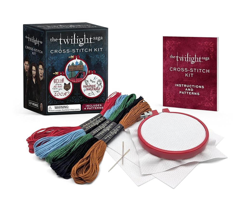 The Twilight Saga Cross-Stitch Kit: Includes 4 Patterns (RP Minis) cover image