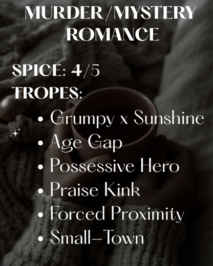 Contemporary Murder/Mystery Romance