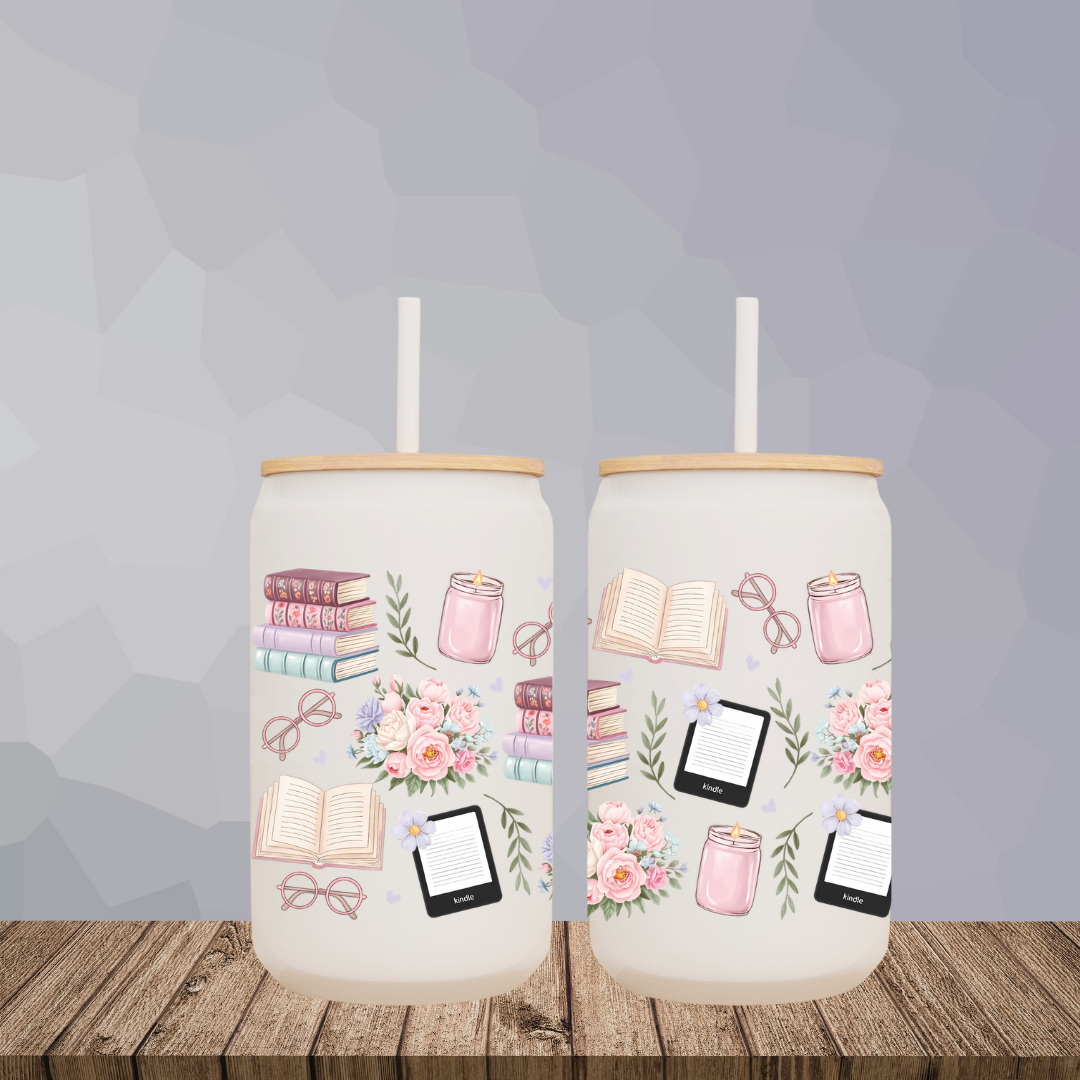 Bookish Weekend 16oz Glass Can