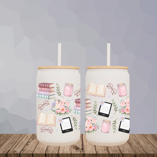 Bookish Weekend 16oz Glass Can