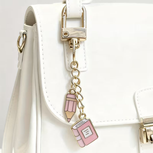 Bookish Pink Keychain