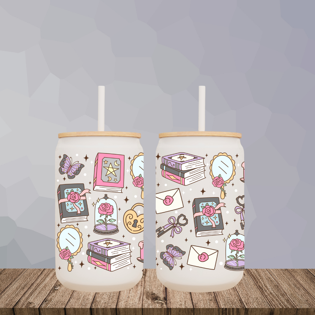 Romantasy 16oz Glass Can