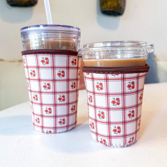Marigold Plaid | Reusable Coffee Sleeve