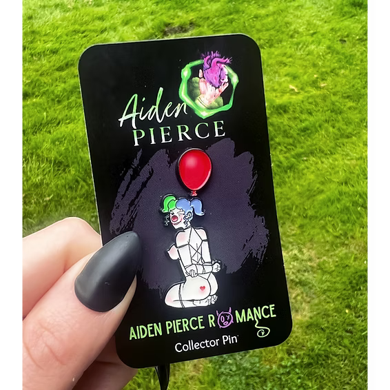 Aiden Pierce Romance Riff's Clown Shibari Tattoo Pin from Sinner's Sideshow