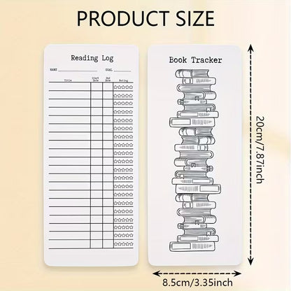 Reading Log Coloring Bookmark