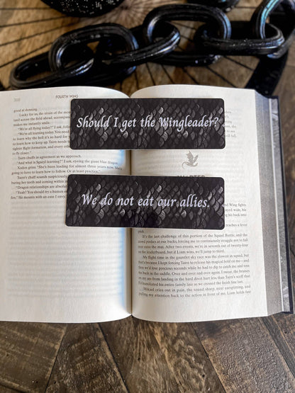 Tairn Quote Bookmark, Fourth Wing, Iron Flame