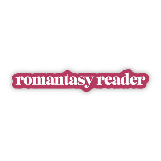 "Romantasy reader" Reading Text Sticker