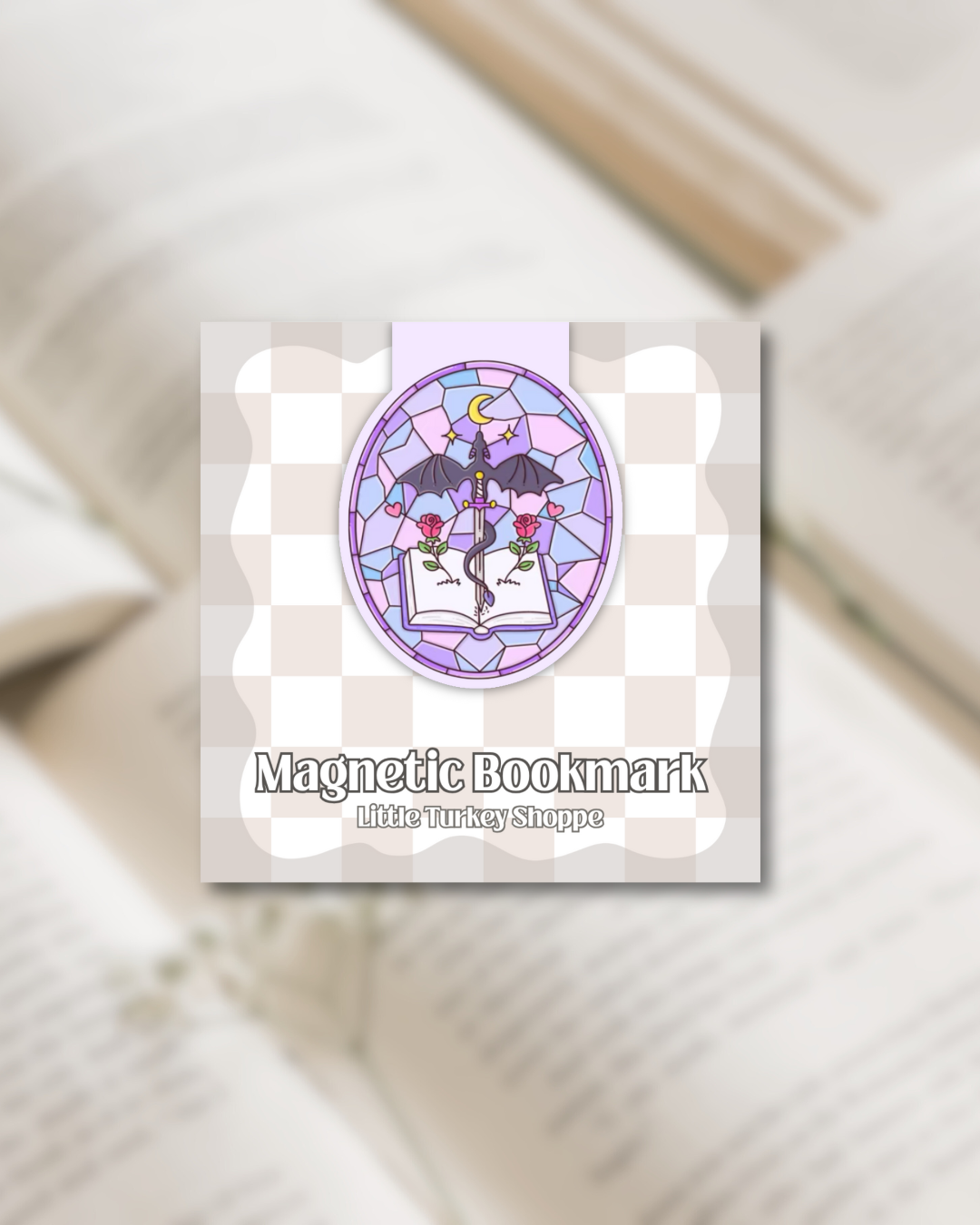 Dragon Stained Glass Magnetic Bookmark